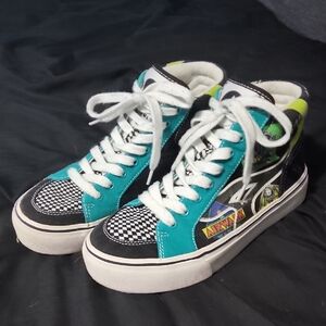 Airwalk Teal and Black High-Top Sneakers